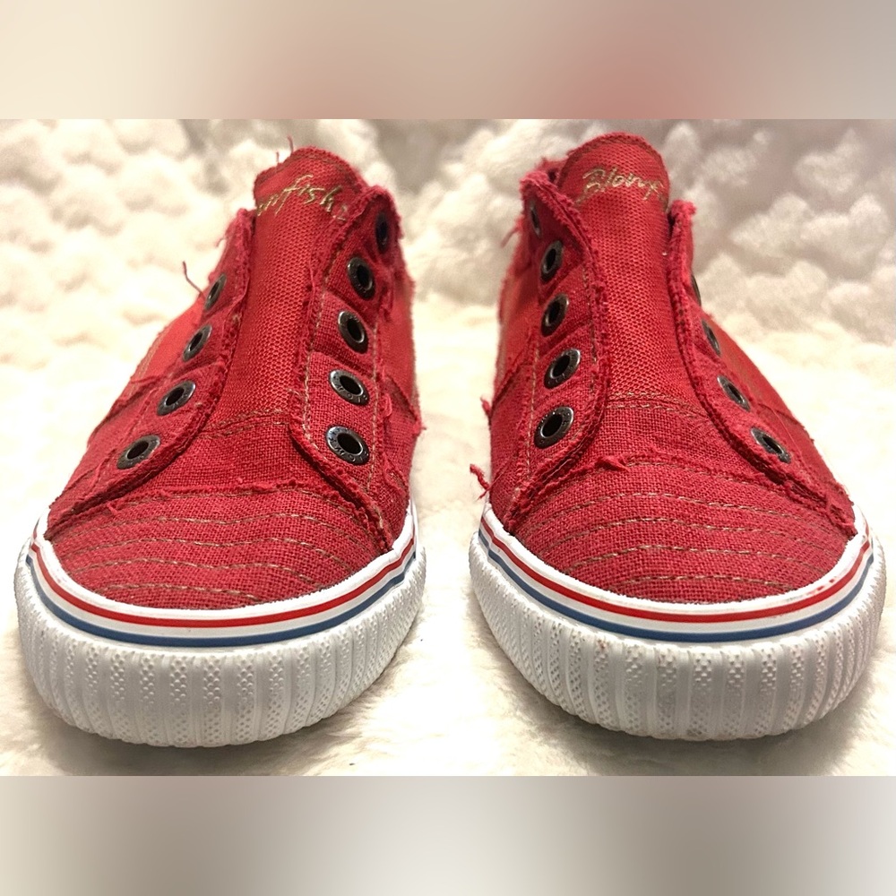 Blowfish Malibu100% cotton Red Slip-On no lace up canvas Sneaker women’s size 9 - Picture 7 of 10